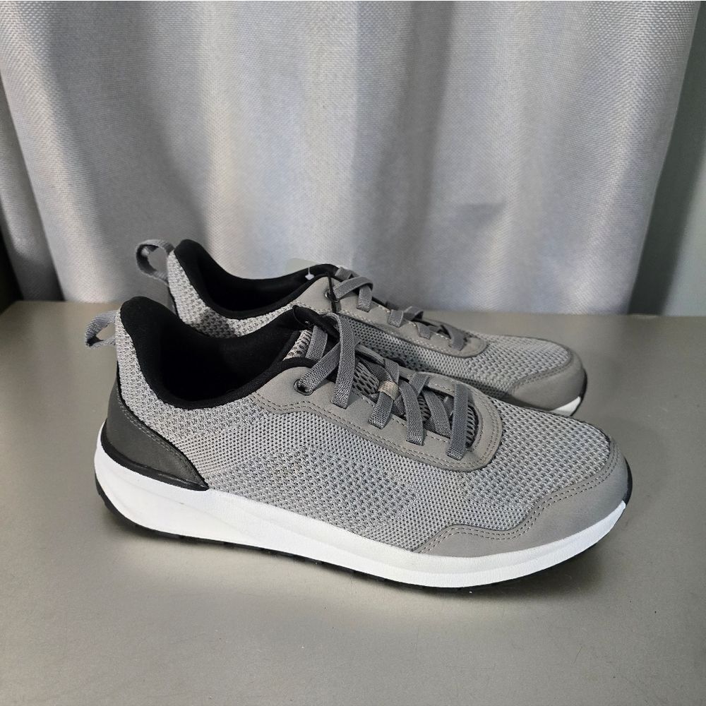 George Shoes Men's Size 8,5 Tan Bungee Lace Up Fabric Uppers Memory Foam New